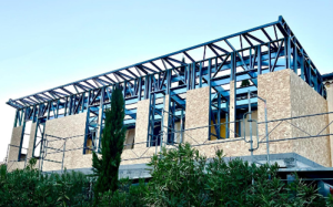 Image représentant l'extension d’une villa en ossature métallique légère (50m²)